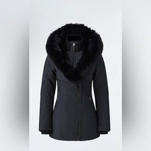 Mackage AKIVA down coat with blue fox fur trimmed hood Price Non-Negotiable